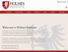 Tablet Screenshot of holmes.edu.au